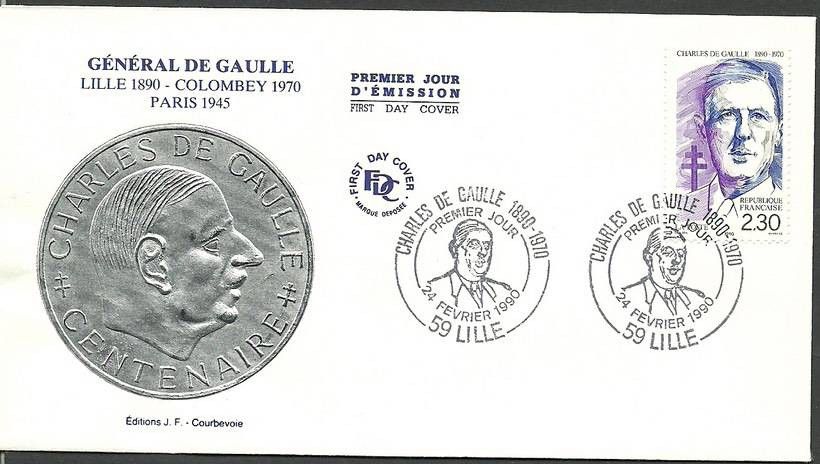 Znaczek Francja 1990 Mi 2759 FDC