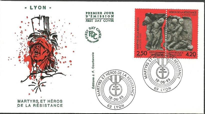 Znaczek Francja 1993 Mi 2959-2960 FDC