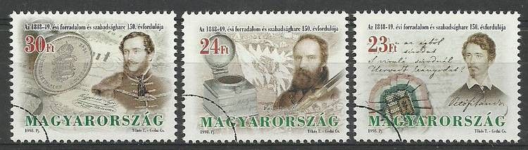 Znaczek Węgry 1998 Mi spe 4485-4487 Czyste **