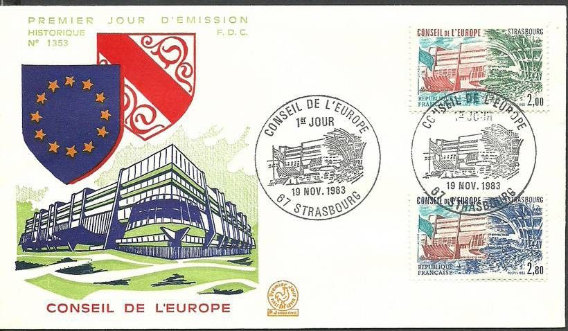 Znaczek Francja 1983 Mi die 32-33 FDC