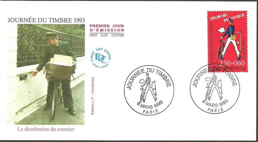 Znaczek Francja 1993 Mi 2940y FDC