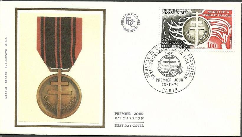 Znaczek Francja 1974 Mi S1897 FDC
