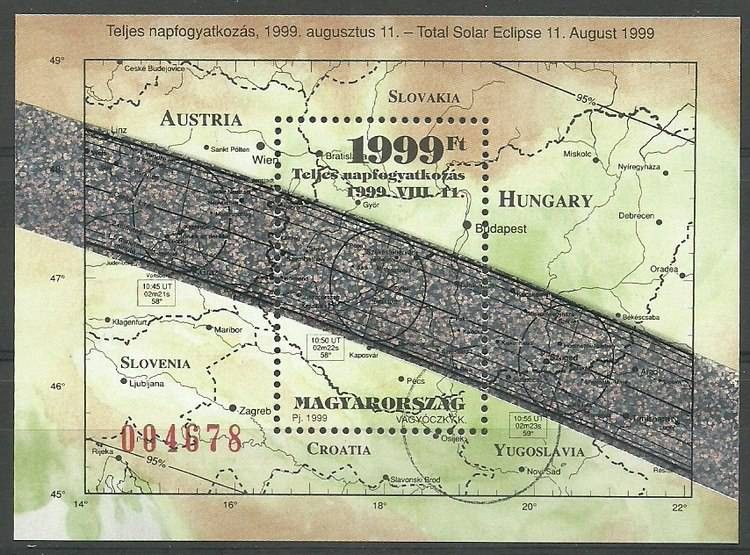 Znaczek Węgry 1999 Mi spe bl 247 Czyste **