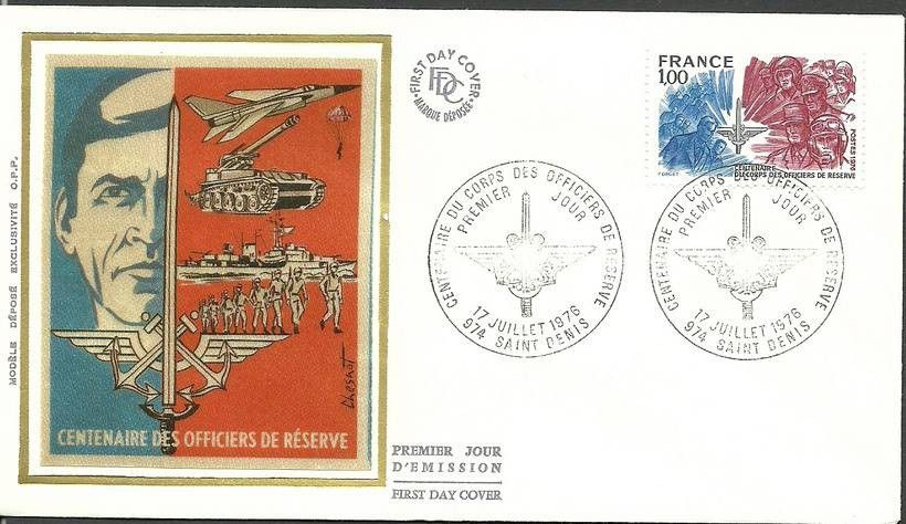 Znaczek Francja 1976 Mi S1979 FDC