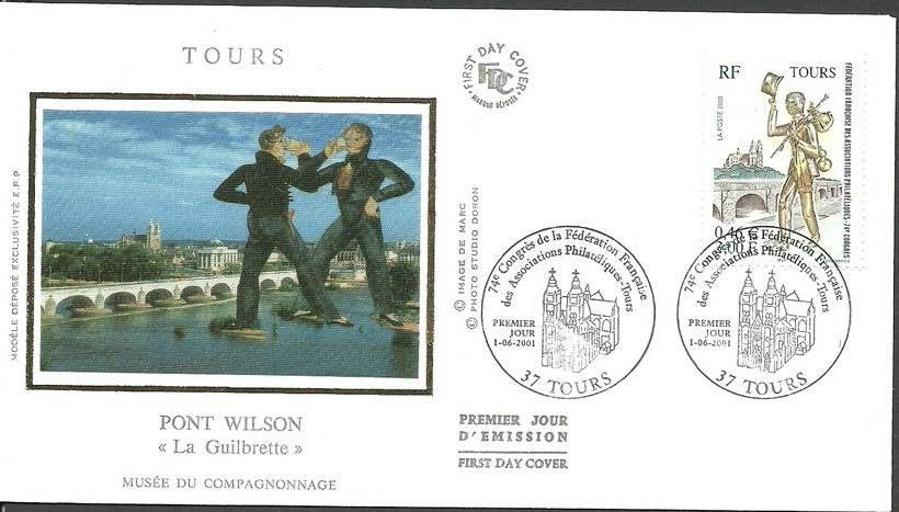 Znaczek Francja 2001 Mi S3537 FDC