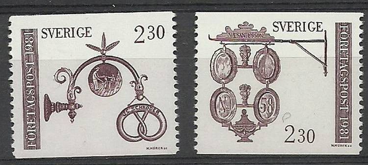 Znaczek Szwecja 1981 Mi 1166-1167 Czyste **