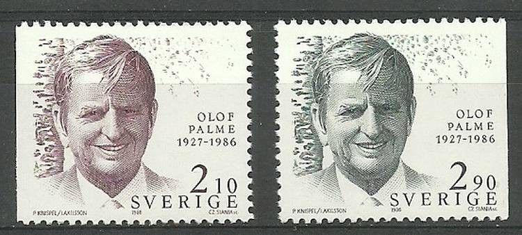 Znaczek Szwecja 1986 Mi 1384-1385 Czyste **