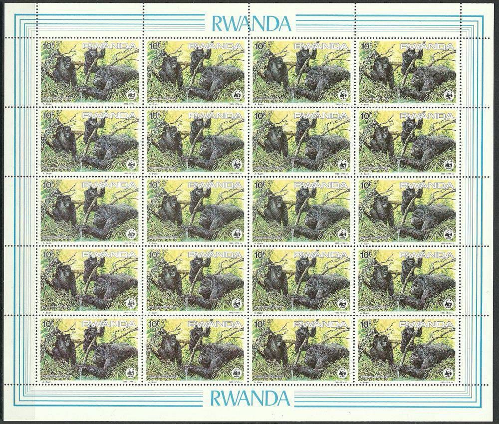 Znaczek Rwanda 1985 Mi ark 1292 Czyste **