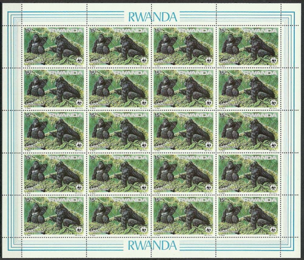 Znaczek Rwanda 1985 Mi ark 1293 Czyste **