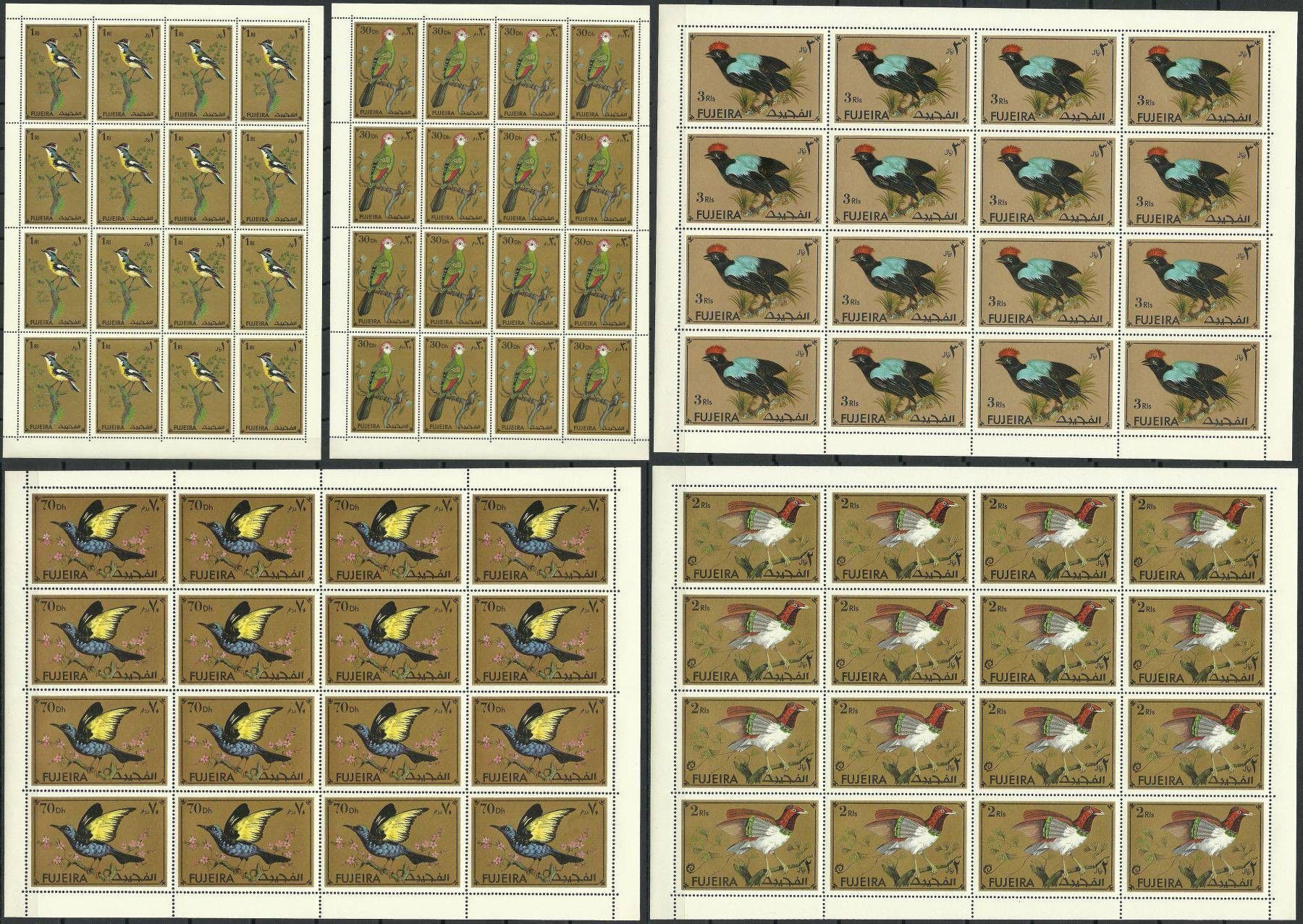 Znaczek Fujeira / Fudżajra 1972 Mi ark 852-856 Czyste **