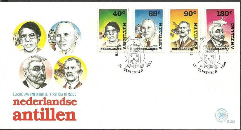 Znaczek Antyle Holenderskie 1989 Mi 660-663 FDC