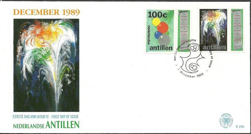 Znaczek Antyle Holenderskie 1989 Mi 674-675 FDC