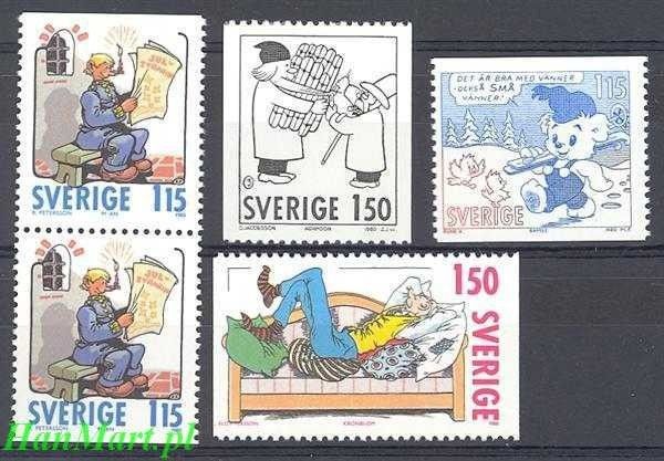 Znaczek Szwecja 1980 Mi 1124-1127 Czyste **