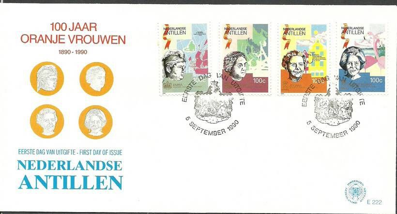 Znaczek Antyle Holenderskie 1990 Mi 694-697 FDC