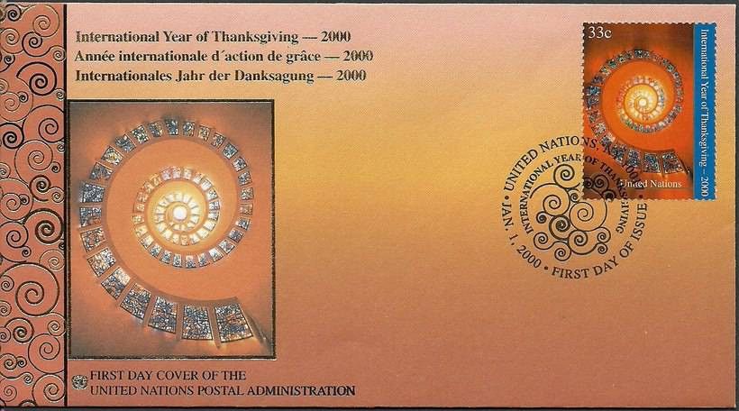 Znaczek Narody Zjednoczone Nowy Jork 2000 Mi 830 FDC