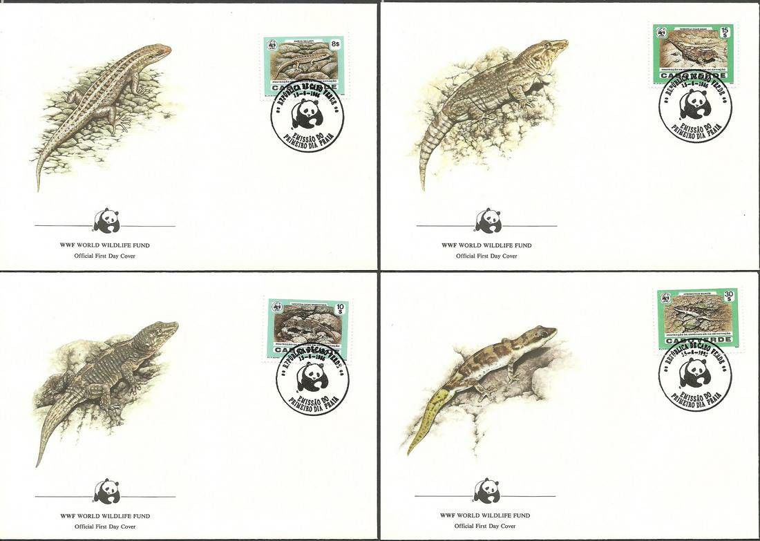 Znaczek Wyspy Zielonego Przylądka 1986 Mi 500-503 FDC