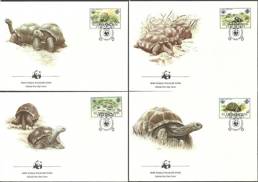 Znaczek Seszele Zewnętrzne 1987 Mi 137-140 FDC