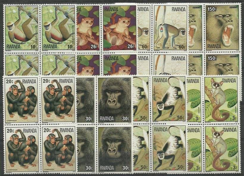 Znaczek Rwanda 1978 Mi 922-929 Czyste **