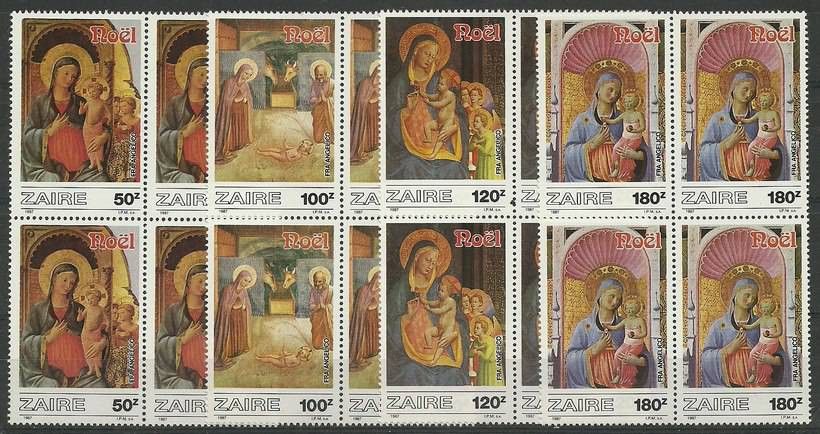 Znaczek Kongo Kinszasa / Zair 1987 Mi 945-948 Czyste **