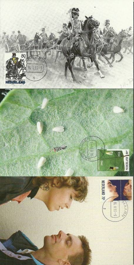 Znaczek Holandia 1993 Mi 1465-1467 Karta Max