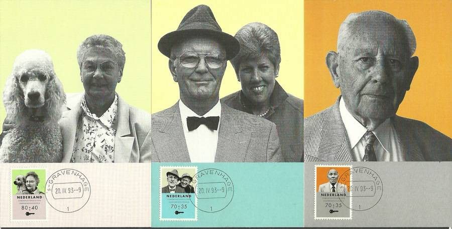 Znaczek Holandia 1993 Mi 1474-1476 Karta Max