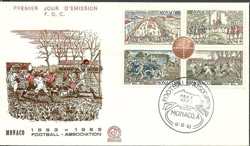 Znaczek Monako 1963 Mi 748-751 FDC