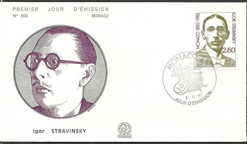 Znaczek Monako 1982 Mi 1555 FDC