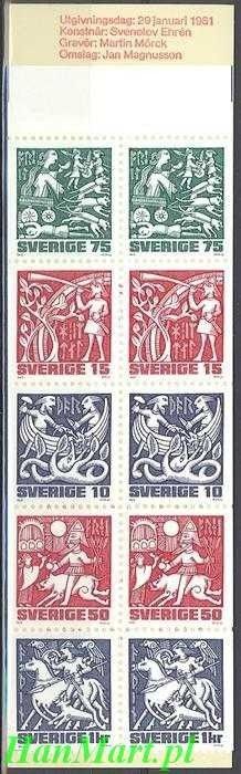 Znaczek Szwecja 1981 Mi mh 81 Czyste **
