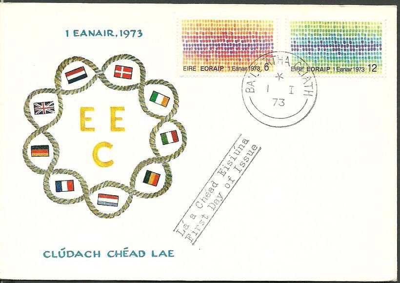 Znaczek Irlandia 1973 Mi 287-288 FDC