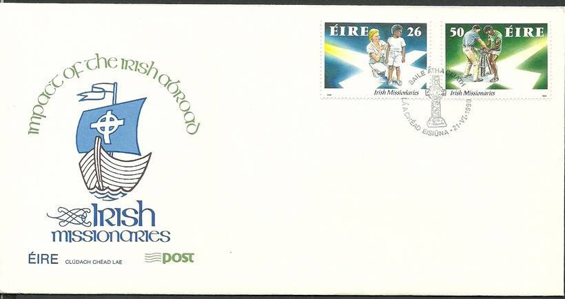 Znaczek Irlandia 1990 Mi 720-721 FDC
