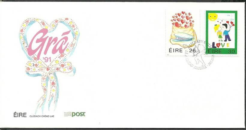 Znaczek Irlandia 1991 Mi 744-745 FDC