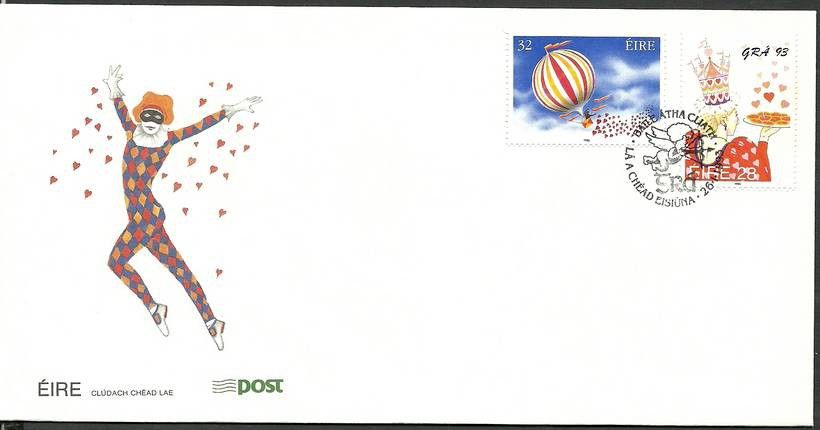 Znaczek Irlandia 1993 Mi 815-816 FDC