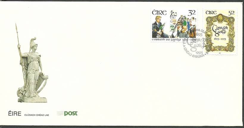 Znaczek Irlandia 1993 Mi 827-828 FDC
