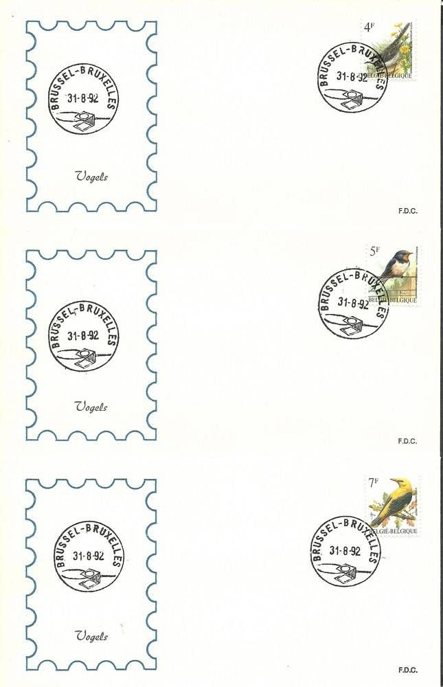 Znaczek Belgia 1992 Mi 2526-2528 FDC