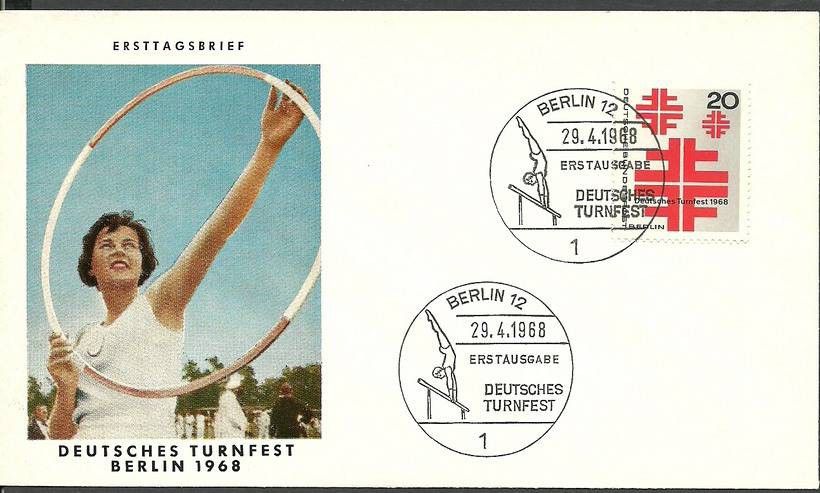 Znaczek Berlin Niemcy 1968 Mi 321 FDC