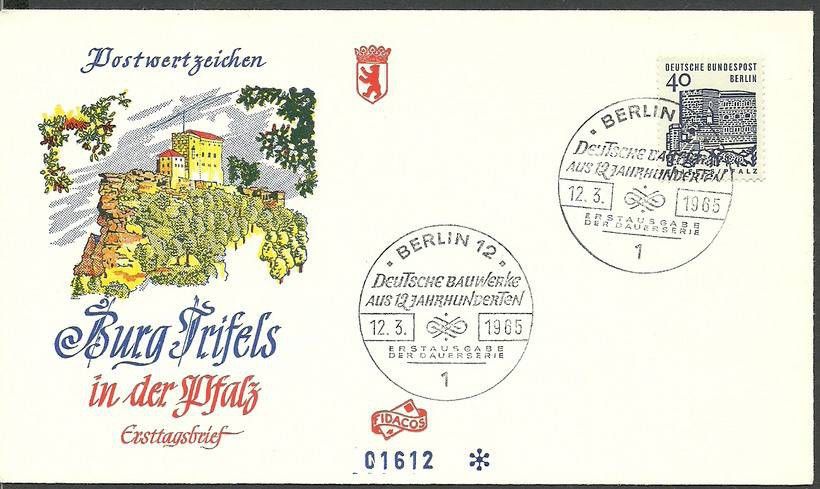 Znaczek Berlin Niemcy 1964 Mi 245 FDC