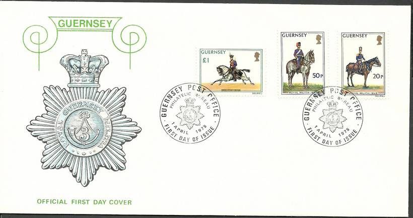 Znaczek Guernsey 1975 Mi 118-120 FDC