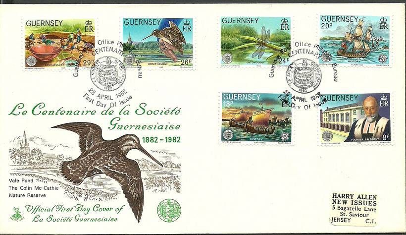 Znaczek Guernsey 1982 Mi adr 245-250 FDC