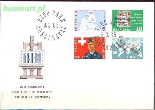 Znaczek Szwajcaria 1965 Mi 808-811 FDC
