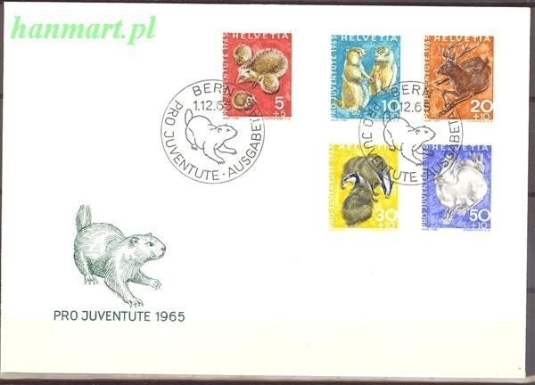 Znaczek Szwajcaria 1965 Mi 826-830 FDC