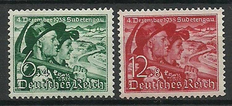 Znaczek Deutsches Reich / III Rzesza 1938 Mi 684-685 Czyste **
