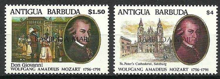 Znaczek Barbuda 1992 Mi 1391-1392 Czyste **