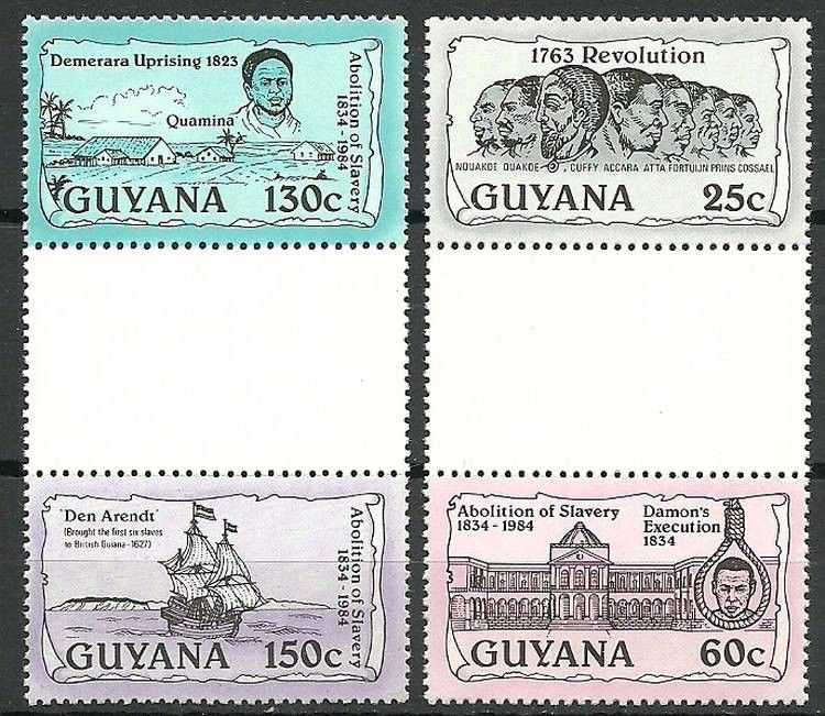Znaczek Gujana 1985 Mi 1410-1413 Czyste **