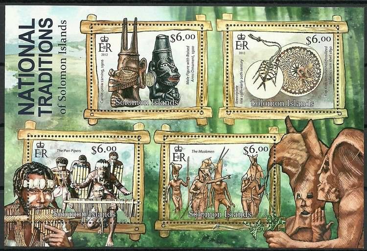 Znaczek Wyspy Salomona 2013 Mi ark 1636-1639 Czyste **