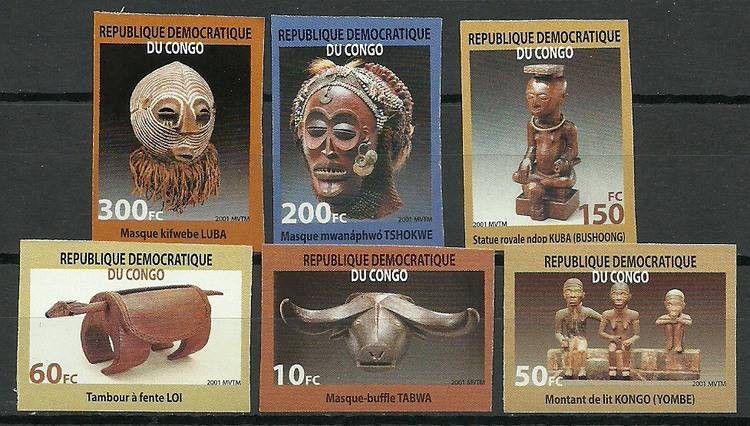 Znaczek Kongo Kinszasa / Zair 2002 Mi 1692-1697B Czyste **