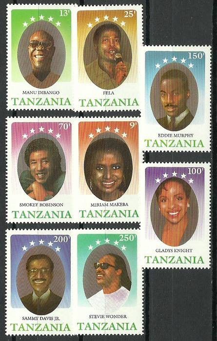 Znaczek Tanzania 1990 Mi 670-677 Czyste **