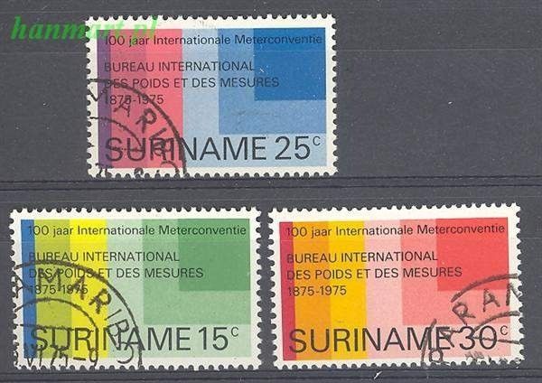 Znaczek Surinam 1975 Mi 695-697 Stemplowane