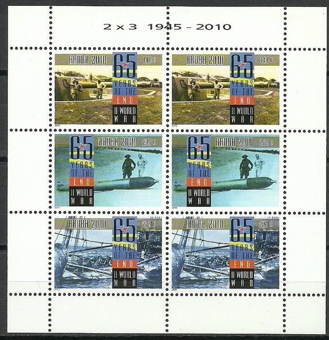 Znaczek Aruba 2010 Mi ark 490-492 Czyste **