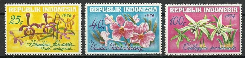 Znaczek Indonezja 1976 Mi 850-852 Z podlepką *