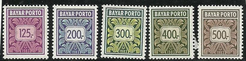 Znaczek Indonezja 1983 Mi por 77-81 Czyste **
